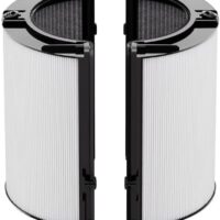 2-IN-1 Filter Replacement Compatible with Dyson PH01 HP07 HP10 TP07 TP10 TP09 HP09 HP06 TP06 Air Puri-fier 360 Combi Glass Pure Cool Hot Humidify Fan, 2-IN-1 HEPA + Carbon Filter 1 Pack BLACK