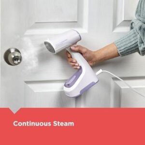 BLACK+DECKER Easy Store Pro Foldable Steamer, GS0311-0PD, 45-Second Heat Up, Extra Long Power Cord & Lint Remover Attachment, Powerful Steam Performance for Clothes, Drapes & Upholstery - Image 6