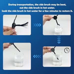 20 Pack T30S Replacement Accessories Kit Compatible with ECOVACS T30S / T30S AI / T30S Care Robot Vacuum, 1 Main Brushes, 4 Side Brushes, 4 Mop Cloth Pads, 4 HEPA Filters, 6 dust bags,1 Tool - Image 8