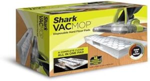 Shark VACMOP Disposable Hard Floor Pad Refills, Compatible with VM252 & VM180, No-Touch Disposal, for use on All Sealed Floors - Stone, Hardwood, Laminate & Tile, (46 Count Total), VMP46