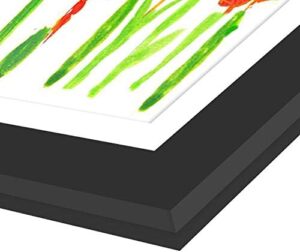 Americanflat 10x12.5 Kids Art Frame - Front Loading Picture Frames Hold 100 Artworks - Use as 8.5x11 Frame with Mat or Display 10x12.5 Artwork Without Mat - My Mini Masterpiece - Black - Image 7