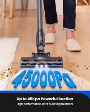 Proscenic Vacuum Cleaners,P11 Mopping Wet Dry Cordless Vacuum and Mop Combo All in one,High Suction Lightweight Stick Vacuum with LED Display,Long Runtime Ease of use Vacuum for Pet Hair(Grey) - Image 2