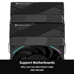 Thermalright Phantom Spirit 120 EVO CPU Cooler,7×6mm Heat Pipes CPU Air Cooler,Dual PWM Fan Computer Cooling,2150RPM Speed,for AMD AM4 AM5/Intel 1700/1150/1151/1200/17XX/2011/1851 - Image 3