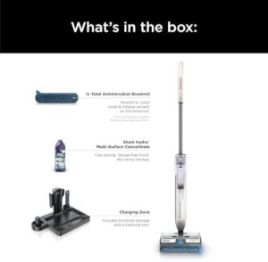 Shark HydroDuo with Dirt-Reveal Technology, Cordless, Everyday Hard Floor Cleaning System, Wet & Dry Debris Pickup, Mops & Scrubs All at Once, Hardwood, Tile, Laminate & Stone, Stone Metallic, WW201 - Image 12