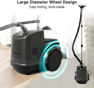 Professional Steamer Iron for Clothes - Clothes Steamer, Garment Steamer for Clothes, Fabric Steamer for Clothes, Clothing Steamer3L large water tank1600 watts (Grey) - Image 4