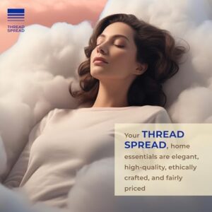 Thread Spread Luxury Egyptian Cotton King Fitted Sheet Only - 1000-Thread-Count King Size Fitted Sheet, Soft, Cooling, Sateen Weave Hotel Quality Bottom, Fits Upto 18" Deep Pocket Mattress - Blush - Image 7