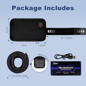 Elbow Heating Pad, Cordless Elbow Brace for Tendonitis and Tennis Elbow, Small Heating Pads for Arms Legs Pain Relief with 3 Temperature Modes 3000mAh, 30 Mins Auto-Off(Black) - Image 7