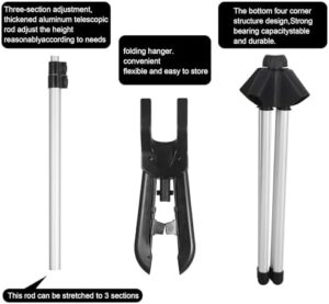 Steamer Stand for Clothes,Steamer Stand,steam Iron Stand,Garment Hanger for Steaming Clothes,Handheld Garment Steamer Rack,Garment Stand for Steaming Clothes,Steamer for Clothes with Stand - Image 5