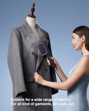 G7 2-in-1 Professional 100-240V Dual Voltage Steamer for Clothes and Iron for Clothes, Just 1lbs Lightly, 8 Minutes of Continuous Steam, 1000W Portable Steamer for travel and home - Image 6