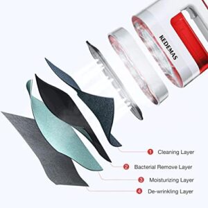 Steamer Iron for Clothes,Travel Mini Iron,1300W Clothes Steamer,Fast Wrinkle Removal with Large 100ml Tank,Ideal for All Fabrics,Compact and Portable Travel Garment Steamer (Red) ONLY FOR 120V - Image 5