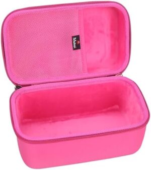 Mchoi Hard Case Suitable for Oliso M3Pro/ M2 Mini Project Steam Iron, Travel Irons Organizer Holders with Mesh Pocket Fits for Solemate, Sewing, Quilting, Crafting, Case Only, Rose Red - Image 3