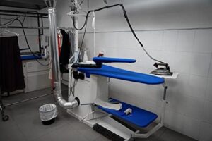 Silver Star ES-85AF Steam Iron – 110 Volt Gravity Fed Hanging Bottle Clothes Iron with Non-Stick Laminate Sole Plate, Demineralizer Cartridge, Silicon Iron Rest & Hardware - Image 7