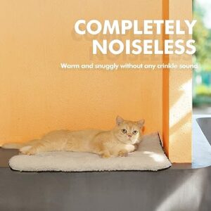 Self Warming Cat Bed Self Heating Cat Dog Mat 29.1 x 18.9 inch Extra Warm Thermal Pet Pad for Indoor Outdoor Pets with Removable Cover Non-Slip Bottom Washable Non Electric - Image 2