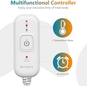 Comfytemp Heating Pad for Back Pain & Cramps Relief, FSA HSA Eligible Electric Large Heat Pad, 2H Auto Off, Valentines Day Gifts for Her Him, Moist Heated Pad for Neck Shoulder, Washable, 12"x24" - Image 4