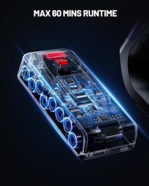 Cordless Vacuum Cleaner, 550W/45KPA Self-Standing Vacuum Cleaners for Home, Max 60Mins Anti-Tangle Stick Vacuum with Aromatherapy, Dual-Handheld Lightweight Vacuum for Pet Hair, Carpets, Hardwood - Image 3