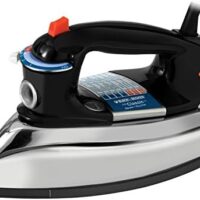 BLACK+DECKER The Classic Iron, F67E-T, Aluminum Soleplate, Steam or Dry Ironing, 7 Temperature Settings, Anti-Drip