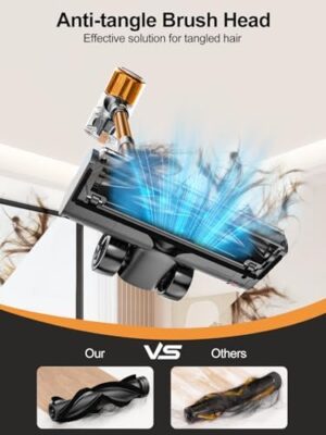 Cordless Vacuum Cleaner, 8 in 1 Vacuum Cleaner for Home with LED Display, 3 Suction Modes, 45mins Runtime Lightweight Stick Vacuum for Home Hardwood Floor, Pet Hair, Carpet - Image 3