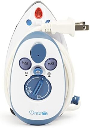 Dritz Notions 653380 Mighty Travel Steam Iron, White - Image 6