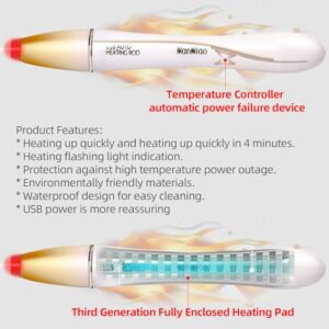 Toy Heating Stick LED Indicator Light Heating Stick 42 ℃ Automatic Control Fast Heating Outdoor Heating Tea/Coffee/Water, Meat Stick Warmer Portable USB Hand Warmer + 6 Dryer Sticks - Image 6