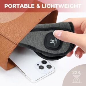 Heated Neck Wrap Cordless, Electric Heating Pad for Neck & Shoulder Pain Relief, Portable Heating Pad Mini for Relief of Sore Muscles, Gifts for Men & Women (Grey) - Image 4