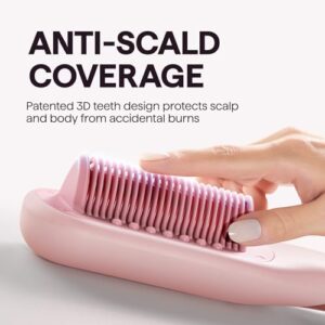 Wavytalk Pro Steam Hair Straightener Brush, Steamline Pro 3 in 1 Straightening Brush, Steam Reduces Damage, Nourishes Hair, and Expedites Straightening - Image 7