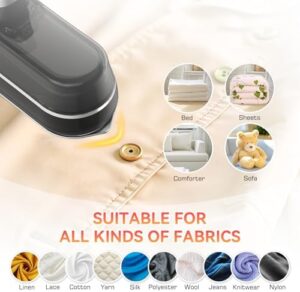 Portable Travel Steamer Iron Mini - Portable Rotating Clothes Iron with Dry and Wet Ironing, 10s Heat Up, 1200W Portable Handheld Steamer Irons, Steam Irons for Home, Dorm, Travel - Image 5