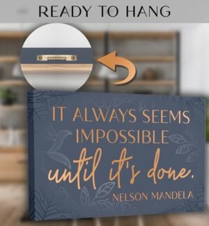 Inspirational Wall Art Canvas Poster for Bedroom, Office, Living Room - Framed Canvas - 10 x 16.5 Inch Motivational Print - Image 3