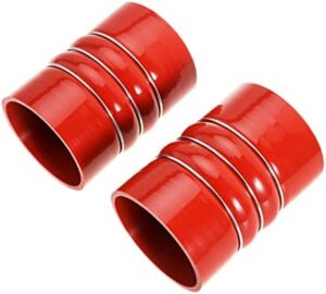 Silicone Charge Air Cooler Hump Hose Boot Set 4" X 6" 4 inch with T Bolt Clamp Red - Image 6