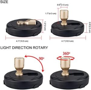 Wireless LED Spotlight, Battery Powered Picture Lights, Uplighting Indoor, Puck Lights with Remote, Stick Spot Light for Wall Art Display Dartboard Painting Artwork Accent Closet-Gold - Image 8