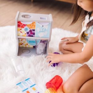 Melissa & Doug Thirst Quencher Wooden Drink Dispenser Pretend Play Set With Cups, Juice Inserts, Ice Cubes Pretend Play Soda Fountain, Food Sets For Kids Kitchen, For Kids Ages 3+ - - Image 8