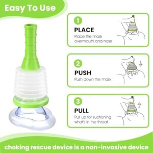 Choking Rescue Device for Kids and Adults, Anti Choking Device, Portable Airway Suction Device (Vacuum Power Body Fluid Suction Apparatus Device) - Image 4