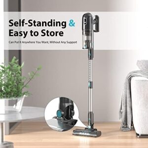 Cordless Vacuum Cleaner, 43Kpa Powerful Stick Lightweight Vacuum with LED Touch Display, 45 Mins Long Runtime, Self-Standing Brushless Motor Vacuum for Hard Floor Carpet Hair - Image 4