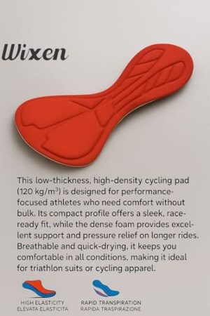 WIXEN Women's Triathlon Suit Sleeveless Tri Suit Padded Cycle Race Swim Bike Run Trisuit Back Pockets - Image 4