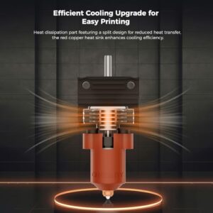 Creality Official K1/K1 Max/K1C Hotend Upgrades Kit,Ceramic Heating Block Ki with Unicorn Quick Swap Nozzle, Support 300°C High Temperature and 600mm/s High-Speed for K1 Series 3D Printer - Image 3