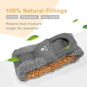 UNCN Long Wide Heating pad for Neck and Shoulders Back 33 * 5.9" microwavable Large Moist Heat Pack Warm hot Compress Neck wrap Weighted Bag Massage Reusable Herbal Nature Calming Portable 1.95Pounds - Image 5