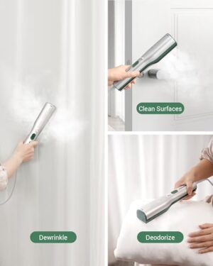 SteamPro 3-in-1 Travel Steamer for Clothes, Handheld Mini Press Iron, Pocket Flat Iron for Clothes, Portable Clip Iron Steamer, 0.85lb Light Travel Iron, 15s Fast Heat up, 10min Long Use, Green - Image 8