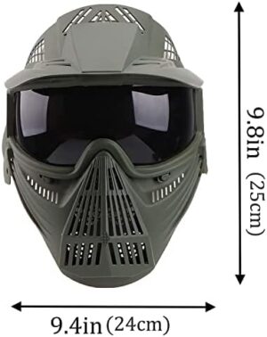 Airsoft Mask Tactical Masks Full Face with Lens Goggles Eye Protection for Halloween CS Survival Games Shooting Cosplay Mask Black Green Tan Grey - Image 2