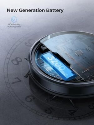 Robot Vacuum and Mop - 4500Pa Powerful Suction Robot Vacuum, 3 in 1 Robot Vacuum Cleaner with Auto Carpet Boost, Self-Charging, App/Remote/Voice for Pet Hair, Carpet, Hard Floor - Image 5