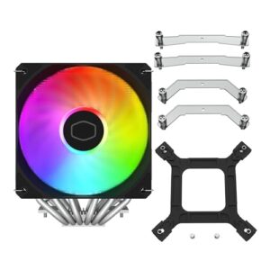 Cooler Master Hyper 620S Dual Tower CPU Air Cooler, ARGB Sync, 120mm PWM Fan, 6 Copper Direct Contact Heat Pipes, 154.9mm Tall Silver - Image 12