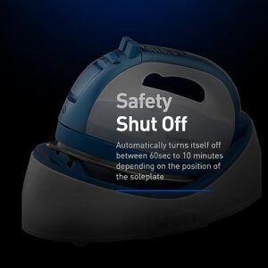 Panasonic Cordless Iron, Portable 360-Degree Freestyle Dry/Steam Iron with Precision Tips and Stainless Steel Soleplate, Anti-Calc and Anti-Drip, Power Base and Carrying/Storage - NI-QL1000A (Blue) - Image 7