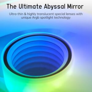 120mm RGB Case Fan, 4 Pin Control, Silent Infinity Mirror Fan (3, White, Reverse 120mm) - Image 4