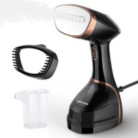 Steamer for Clothes, Portable Handheld Garment Steamer, 1500W 2 in 1 Fabric Wrinkles Remover, 30-Second Fast Heat-up, 250ml Detachable Water Tank, Steam Iron for Home and Dorm (120V Only)