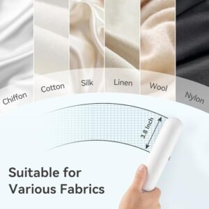 Travel Steamer for Clothes, Fashion Portable Handheld Garment Steamer, 15S Heat Up, Olayks Travel Size Steamer & Iron 2 In 1, 1.1lbs, Fabric Wrinkle Remover for All Clothes, White - Image 5