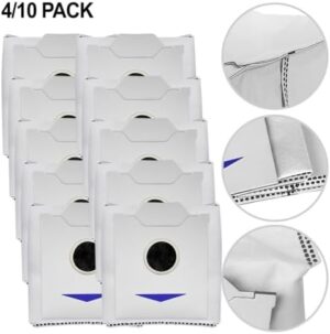 Dust Bags For X2 / T30S / T30S AI Care / T30S PRO Robot Vacuum and Mop, Large Capacity Disposable Replacement Bags(10 PACK) - Image 4