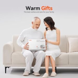 Cordless Heating Pad for Back Pain Relief: MAXwarm 3.0[2025 Upgraded], IKEEPFIT Electric Heat Pad with Massager for Period Cramps, Extra Large 65", 8000mAh Battery, Gift for Women Men (Beige) - Image 7