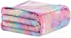 Glow in The Dark Blanket Unicorns Gifts for Girls,Toys for 2 3 4 5 6 7 8 9 10 Year Old Girl Gifts,Soft Kids Blankets for Christmas Halloween Birthday Valentines Gifts,50"x60" - Image 7