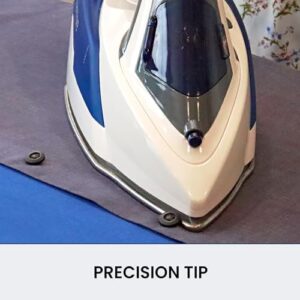 Kenmore Digital Steam Iron - Electric Plancha With Steamer For Clothes, Ironing & Steaming Garment Vertically, Stainless Steel Soleplate, 9 Fabric Presets, 1725 Watt, 3-Way Anti-Drip & Auto Shut Off - Image 6