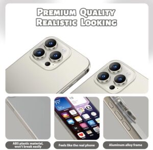 Dummy Fake Prop Phone Compatible with Phone 16 Pro max Non-Working Store Display Phones Kids Pretend Play Phone That Look Real (for 16 Pro Max Titanium Home Screen) - Image 3