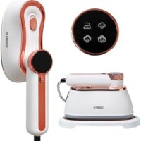 Professional Garment Steamer for Clothes 2 in 1, High Steam Volume 20g/min for Powerful Wrinkle Removal, Leak Proof, 120v, 1000w