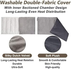 Microwave Heating pad with Washable Cover 6 * 12" Microwavable Heat Pad for Neck Shoulder, Cramps, Back Pain Relief, Warm Compress Bean Bag Moist Heat Pack for Muscles, Joints, 2 Pack - Image 3